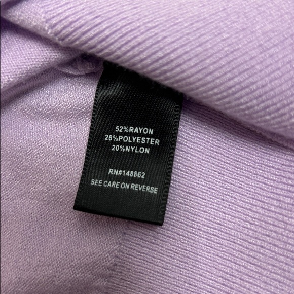 Torrid Light Purple Turtleneck Sweater Lightweight 0 L 12 - Picture 9 of 10